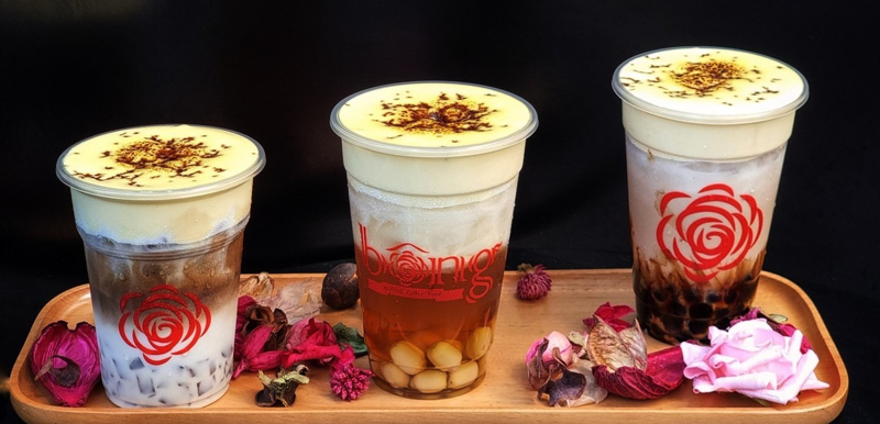B&ocirc;ng Food & Drink nổi tiếng với menu đồ uống phong ph&uacute; được nhiều bạn trẻ ưa th&iacute;ch